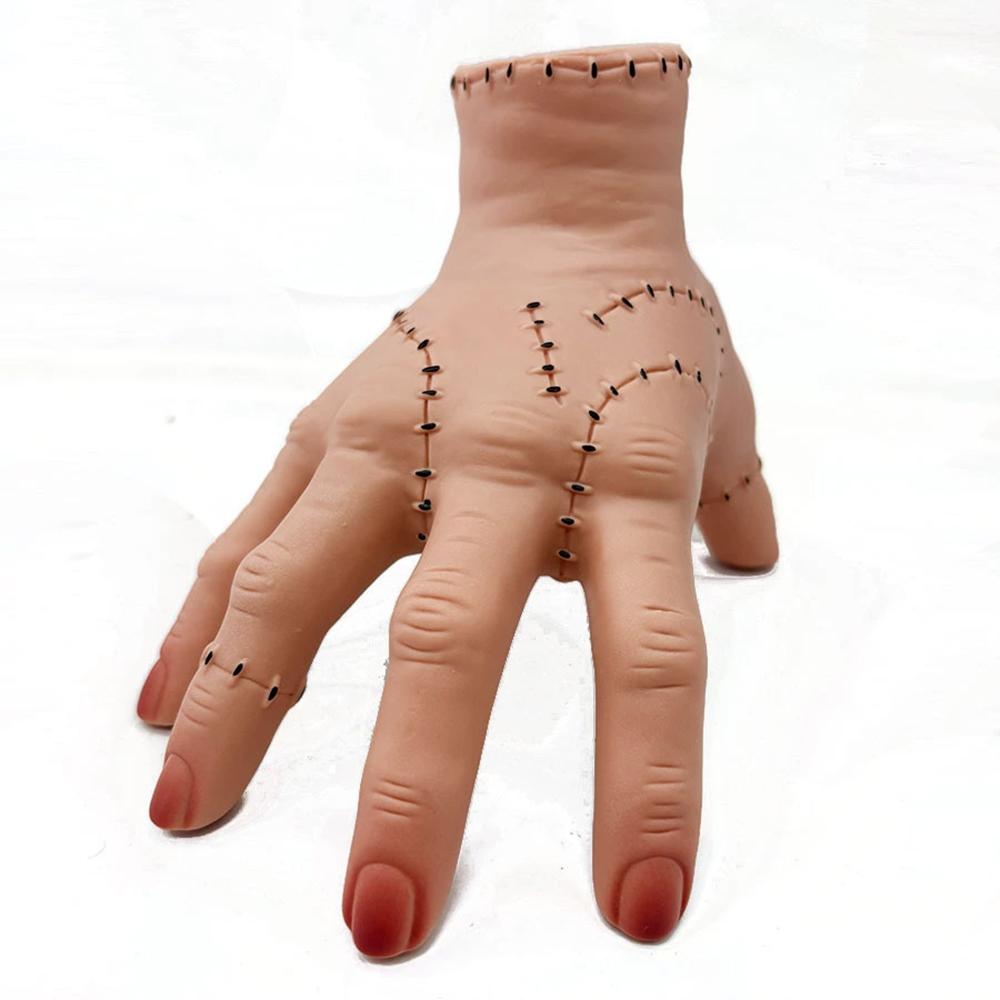 Уэнсдей Аддамс Латексная Рука Вещь Косплей Семейка Аддамс Фигурка Ужасы Украшения для Хэллоуин Вечеринки Костюмный Реквизит Домашний Декор