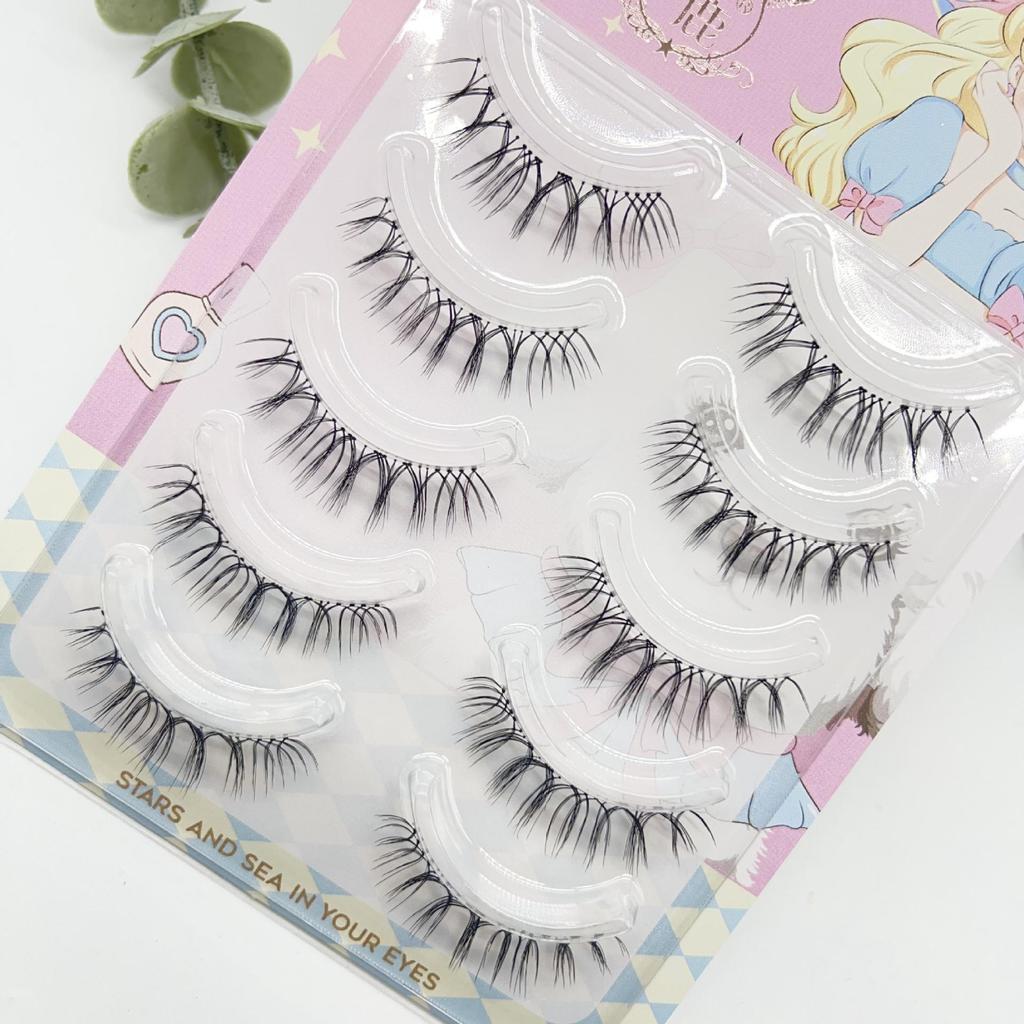 Menglu Sunflower Thick False Eyelashes - Natural, Messy Style for European and American Brides