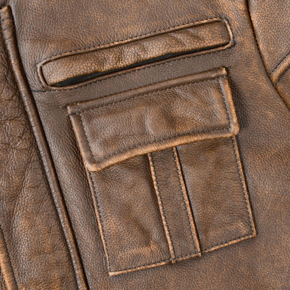 Vintage Yellow Brown Genuine Leather Jacket Men Natural Cow Leather Jackets Slim Fit Man Coat Autumn Clothing