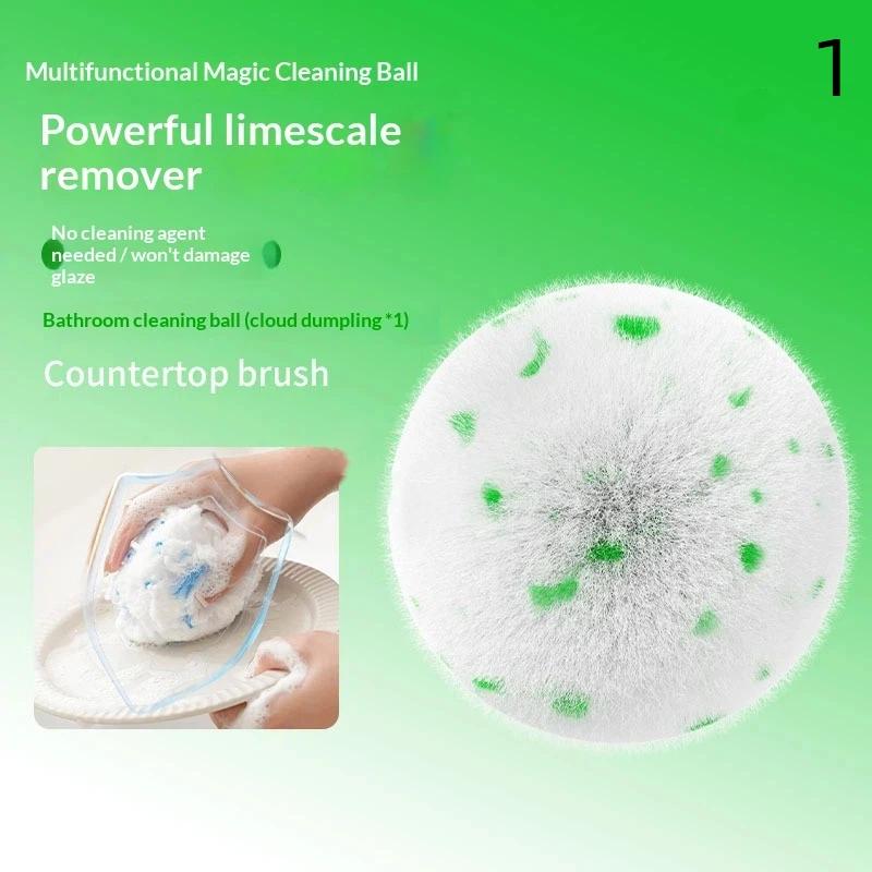 

Soft Desktop Cleaning Ball No Shedding Cleaning Tool Bathroom Sink Brush Bathtub Wash Basin Cleaning Ball For Home 1 зелений