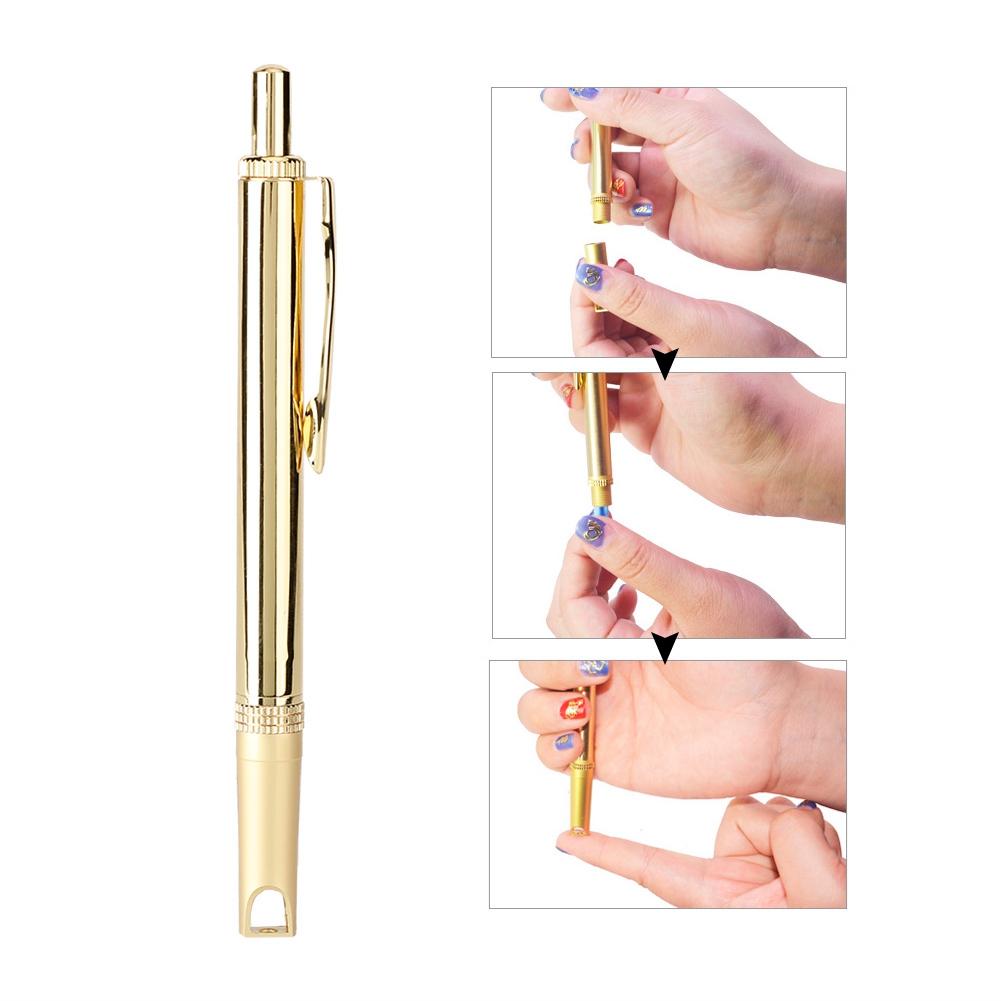 Pure Copper Blood Lancing Pen Cupping Acupuncture Therapy Device Blood Test
