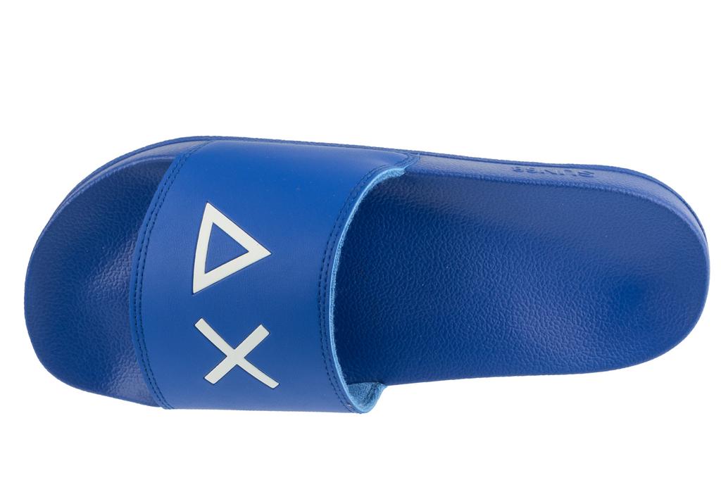SUN68 Slippers Logo, Mens blue Slides