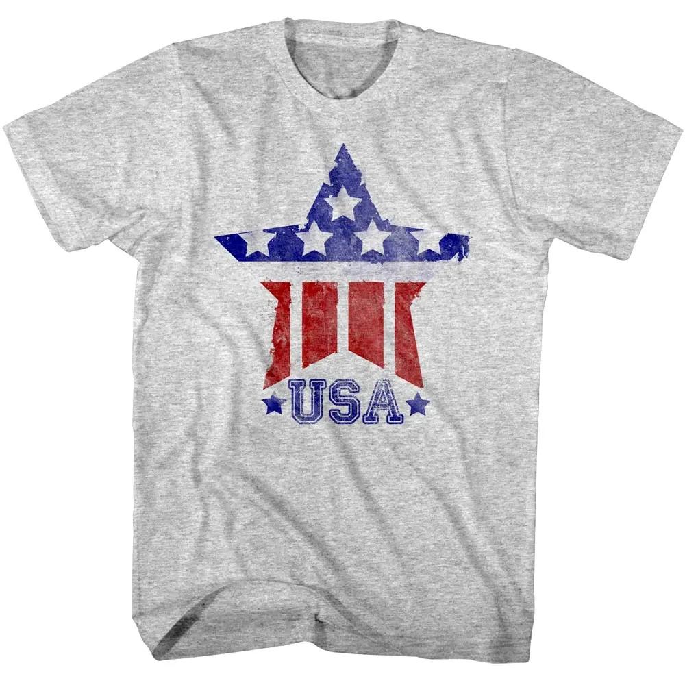 USA Star Stencil Men s T-Shirt XL