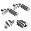 Pair of Motorcycle Foot Pegs Clamp Footrest Mount for 1in Engine Crash Bar Guard
