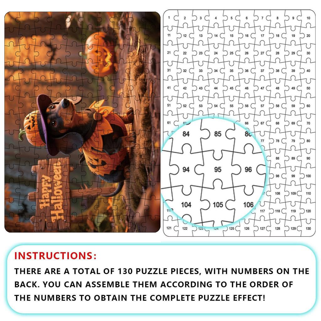 Cute Photos Of Halloween Puzzles, Puzzles, Family Education Games, Family Decoration Paintings.