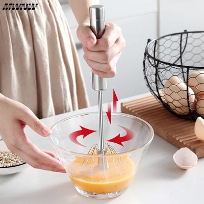 Halbautomatischer Schneebesen aus Edelstahl für den Haushalt, manuelles Schneebesen, Hand-Schlagwerkzeug für Eiercreme