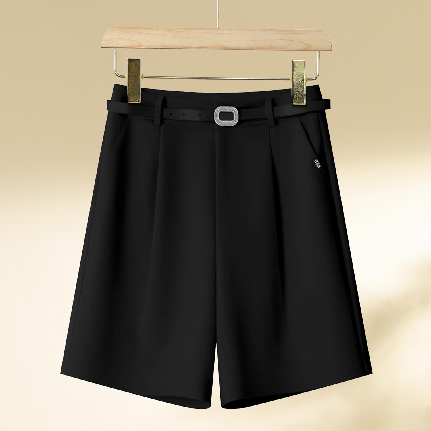 

Women s Pink High-Waist Wide-Leg Shorts - Summer 2025 Collection, A-Line, Casual, Loose Fit, Mid-Length, Thin Material. 29 [Recommended for 115-125 lbs]