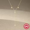 S925 Sterling Silver High-End Long Y-Shaped Fringed Octagram Flash Diamond Women'S Niche Light Luxury Sexy Exquisite Neck Chain