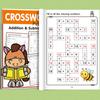 Quaderno di Matematica per Bambini dai 5 agli 8 Anni Matematica:Puzzle di matematica a cruciverba Addizione e sottrazione Quaderno di esercizi