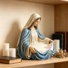 Ricordi della Vergine Maria Portarosari Regalo Cattolico per Donne Statuetta Benedizione Madre Portachiavi Organizzatori di Piccoli Oggetti Statua della Vergine Maria