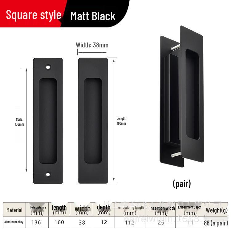 Built-in Sliding Door Handle for Cabinets and Kitchen Doors