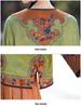 Premium Ethnic-Style Embroidered Satin Jacquard Coat with Frog Button