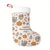 Christmas Decoration Fireplace Hanging Stocking One Piece, Design Featuring Adorable Cartoon Characters - Fest