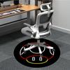 1pc Mushroom Icon Chair Carpet for Office - Indoor Non-Slip Washable Polyester Fiber Carpet, Soft Comfortable Mat For Office yy250928025