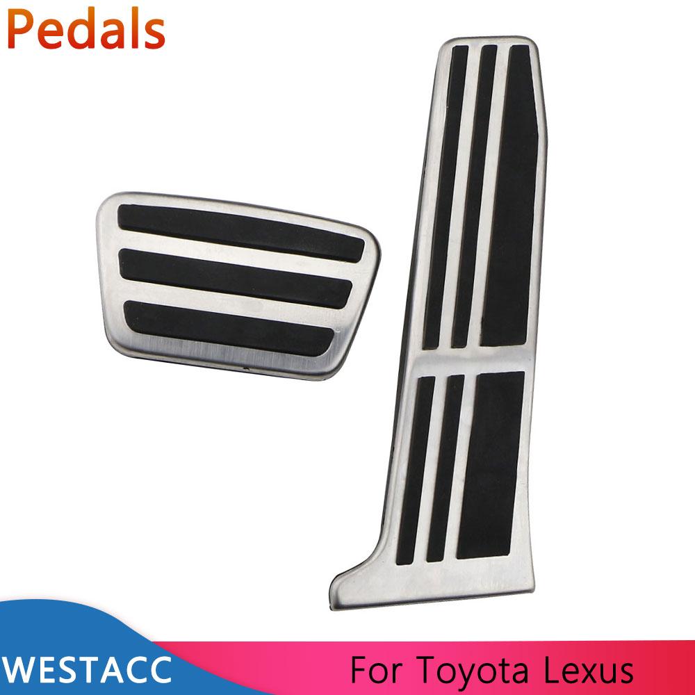 Stainless Steel Car Pedals Accelerator Gas Brake Pedal Cover for Lexus ES GS for Toyota Camry RAV4 RAV 4