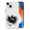 Phone Case For iPhone 17 Air Cases iPhone 16 15 12 13 14 Pro Max SE 7 8 Plus iPhone11 Clear Cover Ink Wash Painting Flower