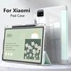 Smart-Hülle für Tablet Mi Pad 8 7 6 5 Max 6S Pro 12.4 Redmi Pad SE 8.7 11 10.61 Pro12.1 '' Durchsichtige Hülle mit Stifthalter