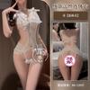 Sex underwear pure lace sexy one-piece pajamas open crotch free temptation small chest uniform three-point nightclub outfit