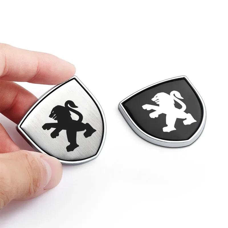 Car Metal Shield Logo Car Body Trunk Fender Badge Sticker Accessorie For Peugeot 206 307 308 3008 207 208 407 508 2008 5008 107