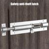 6Pcs Slide Bolt Latches Thickened Stainless Steel Slide Lock Toilet Door Lock for Fence/Wood/Barn Door Easy To Install