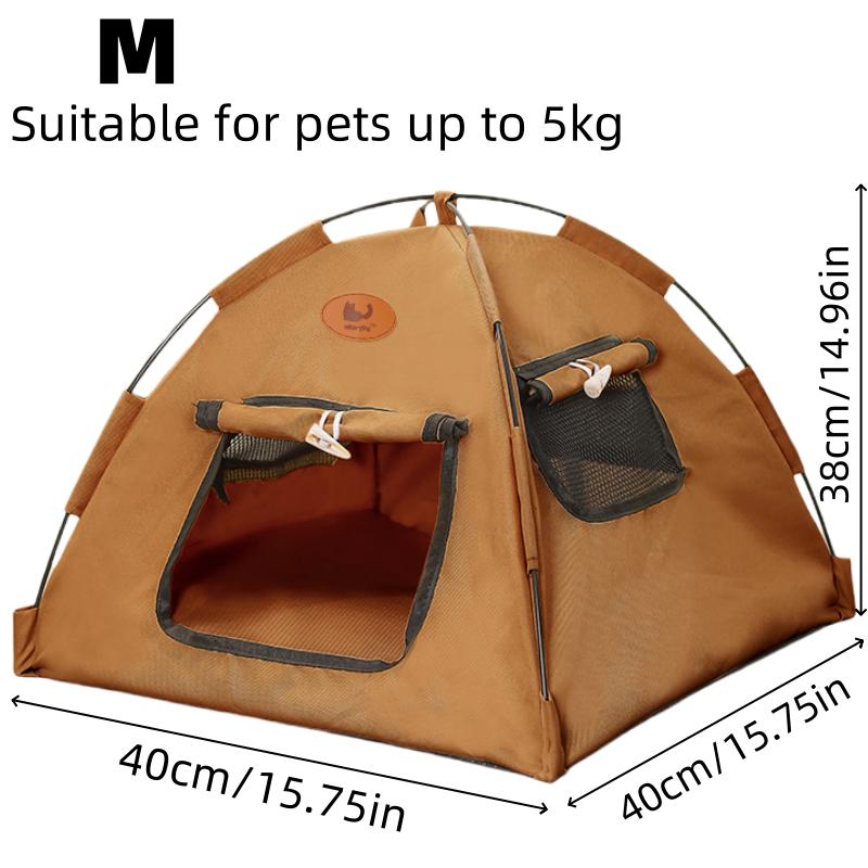 Das neue dreifarbige Zeltnest mit eigenem Türvorhang, allgemeine Belüftung für vier Jahreszeiten ohne Geruch, geschlossenes warmes Haustiernest