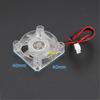 4010 40x40x10mm 4cm Hydraulic Bearing 2pin DC 5v 12v 24v Cooling Brushless Fan Transparent white LED light Emitting