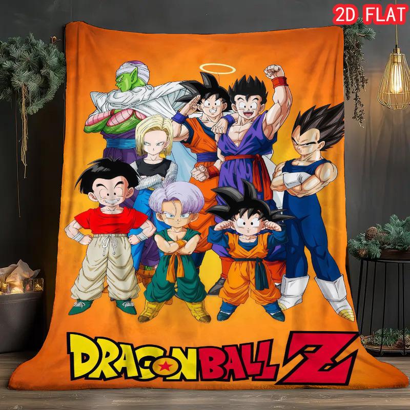 Dragon Ball Living Room Blanket Soft Cozy Flannel Blanket for Sofa Couch Home Daily Use THW