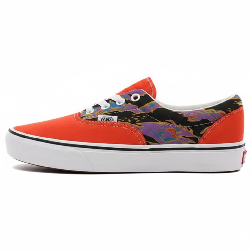 Vans Era Canvas Skateboard Shoes Men s Orange Red VN0A3WM9TFE 38