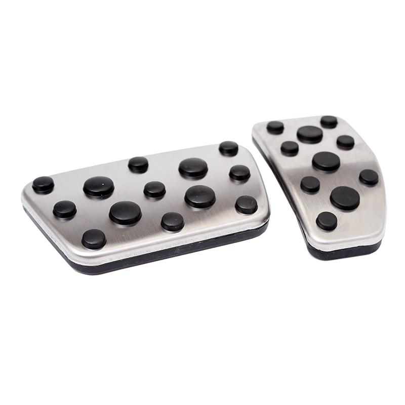 Stainless Steel Car Foot Fuel Pedals Accelerator Brake Pedal Pad Covers For Toyota Land Cruiser 200 LC200 For Lexus LX 570 LX570