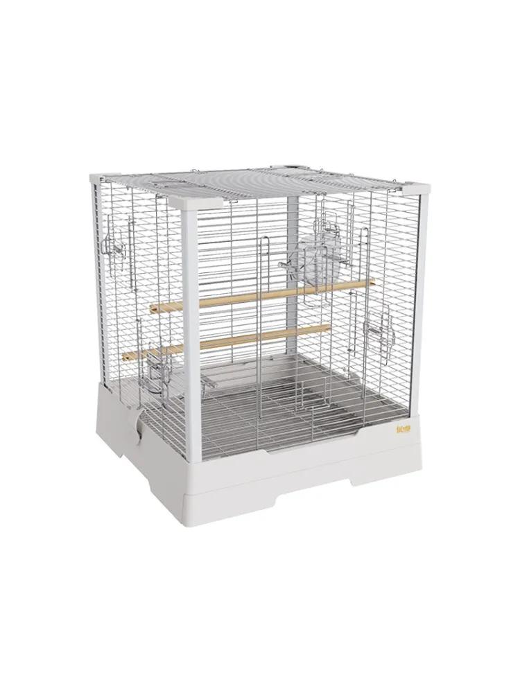 

Новая клетка для попугаев из нержавеющей стали, тигровая кожа, пион, Xuanfeng, маленькая клетка для попугаев