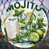 Rum Bar Mojito Metal Tin Sign Cuban Vintage Decor Metal Wall Art Home Bar Sign
