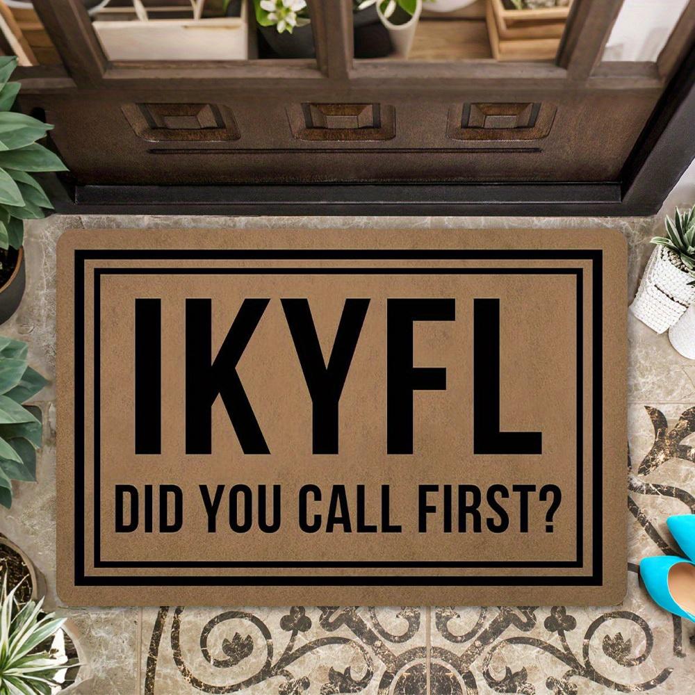 

Humorous Did You Call First Text Welcome Doormat , Non Slip Floor Mat for Entryway Porch and Front Door , Durable Home Decor 40x60cm