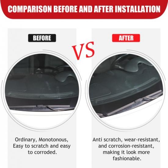 Black Aluminum Dashboard Air Vent Anti-Clog Grill Trim For Nissan Juke 2011-