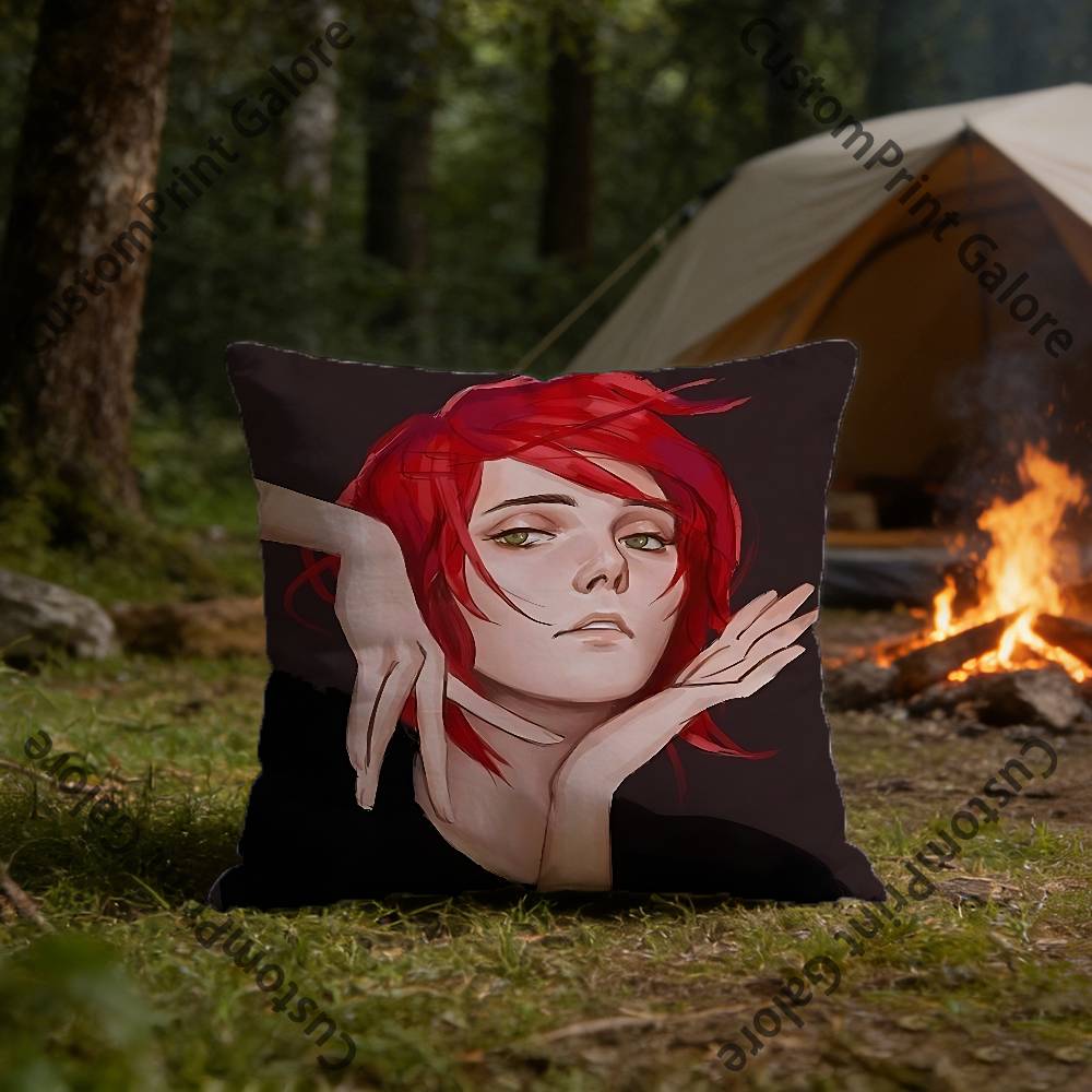 Emo Boy GGerard WWay Pillow Cover Polyester Square Cushion Case 45 Cm Decorative for Home Couch Bed Car Decor