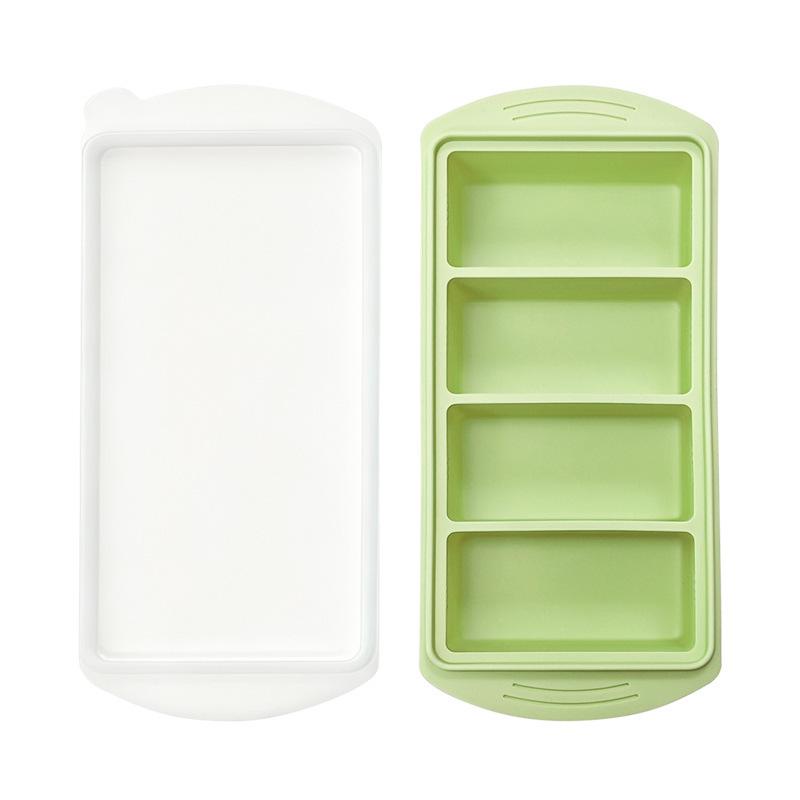 Silicone Ice Cube Tray with Lid - Multi-Compartment, Food-Grade Freezing Mold for Ice & Soup