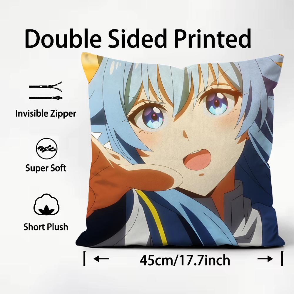 A W-Wild Last Boss A-Appeared! Anime Cushion Cover Premium Comfort Reversible Pillow Cover - Dual - Use Design for Home & Car