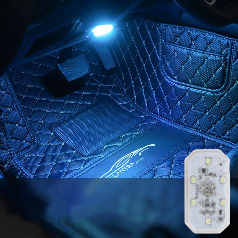 Auto USB Charging Mini 5V Led Touch Switch Light Wireless Ambient Lamp Portable Night Reading Light Car Door Roof Interior Light