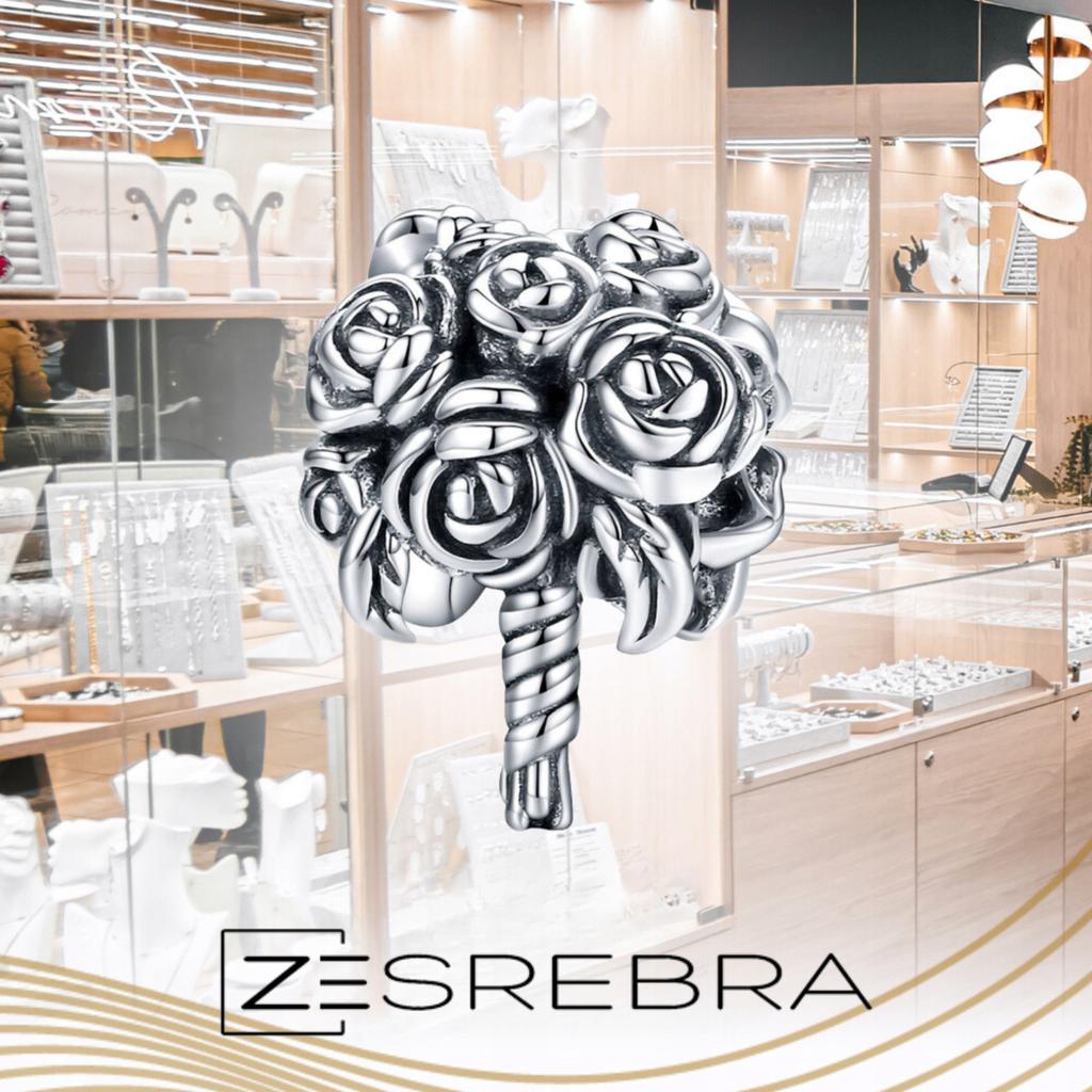 Charms Bouquet Of Flowers Pr 925 Bead S925 Bouquets Beads Pendant