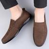 Fashion High Quality Hand Sewn Thread Genuine Leather Shoes Men Loafers Business Casual Shoes Classic Soft Leather Breathable Flat Shoes