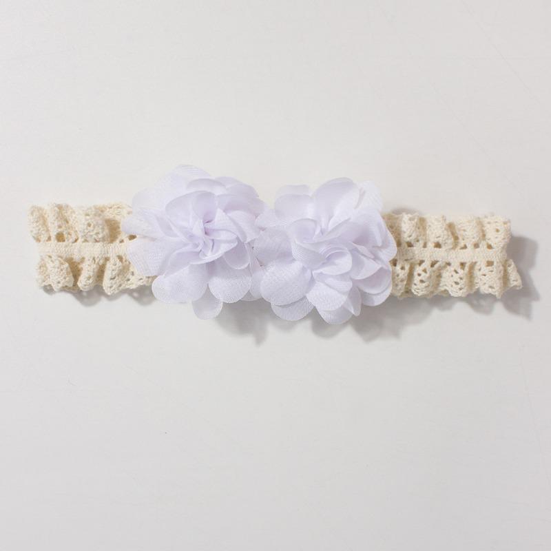 Neues Baby-Spitzenstirnband süße Chiffonblume Kinder-Kopfschal dünn bequem Baby-Haarschmuck