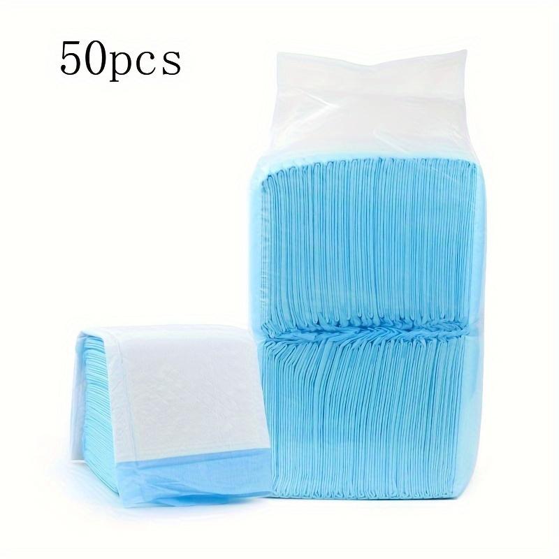 

Упаковка из 50 штук очень больших моющихся пеленок для собак - Абсорбирующие тканые тренировочные пеленки для домашних животных, Дезодорирующие туалетные пеленки для щенков для отходов животных 50pcs