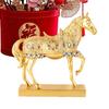 2026 Hästårs prydnad Välönad Häst Bordsdekoration Harts Gyllene Hästfigur Lycka Lycka Heminredning