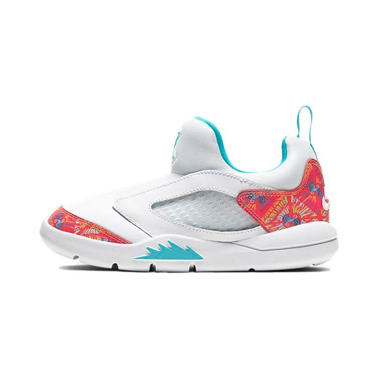 

Детские кроссовки Air Jordan 5 Retro Little Flex PS, китайский Новый год 2021, белый Oracle-Aqua Team-оранжевый CK1227-148