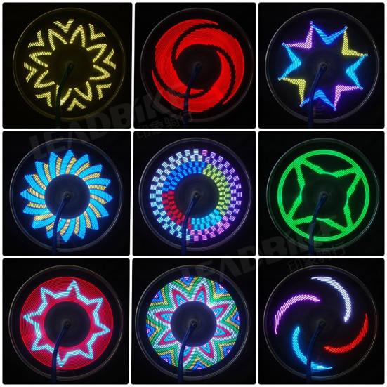 Bike Spoke Light IPX6 Waterproof Night Riding Safety Warning Lamp 32 LED Bicycle Rim Wheel Decoration Tire Lamp Bike Accessories