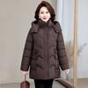 Winter new polyester cotton clothes women's medium and long thickened warm jacket large size winter cotton-padded clothes are fashionable and thin