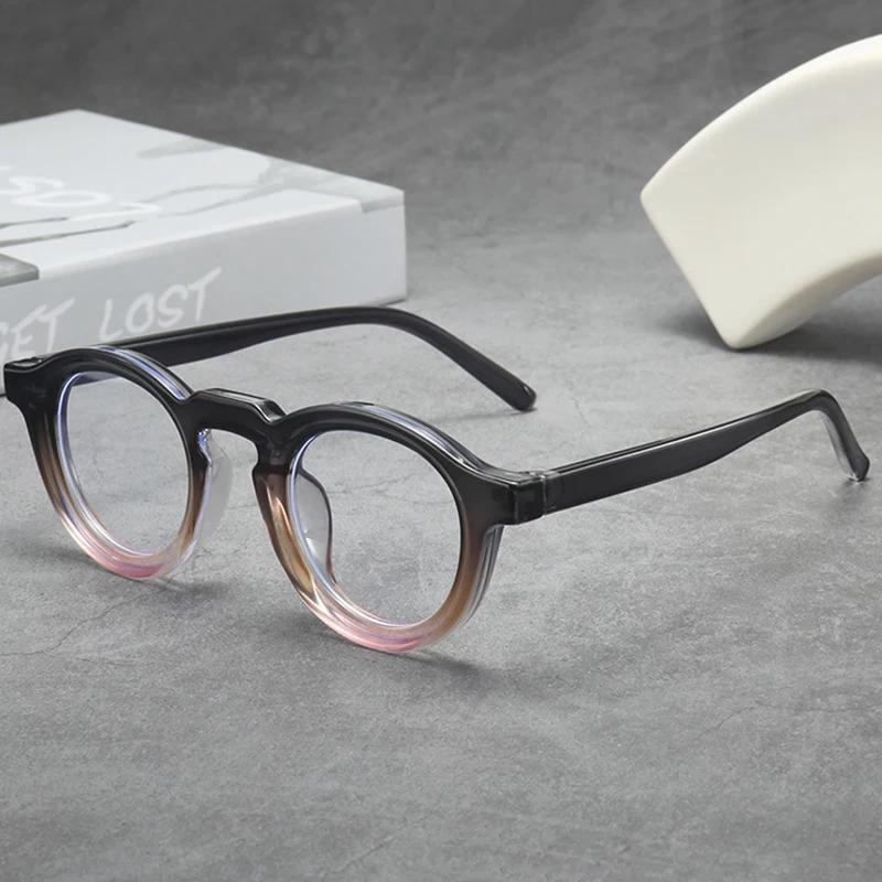 

Классическая ретро оправа для очков Мужская Женская Сверхлегкая Круглая Маленькая Оправа Защита от Синего Света Прозрачные Линзы Очки