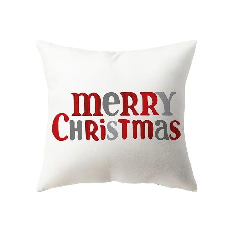 Christmas Themed Pillowcases Car Ornaments Office Santa Claus Living Room Sofa Home Pillowcases