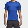 adidas T Shirts Men's Blue Crew Neck Moderate Straight Fit CE0814