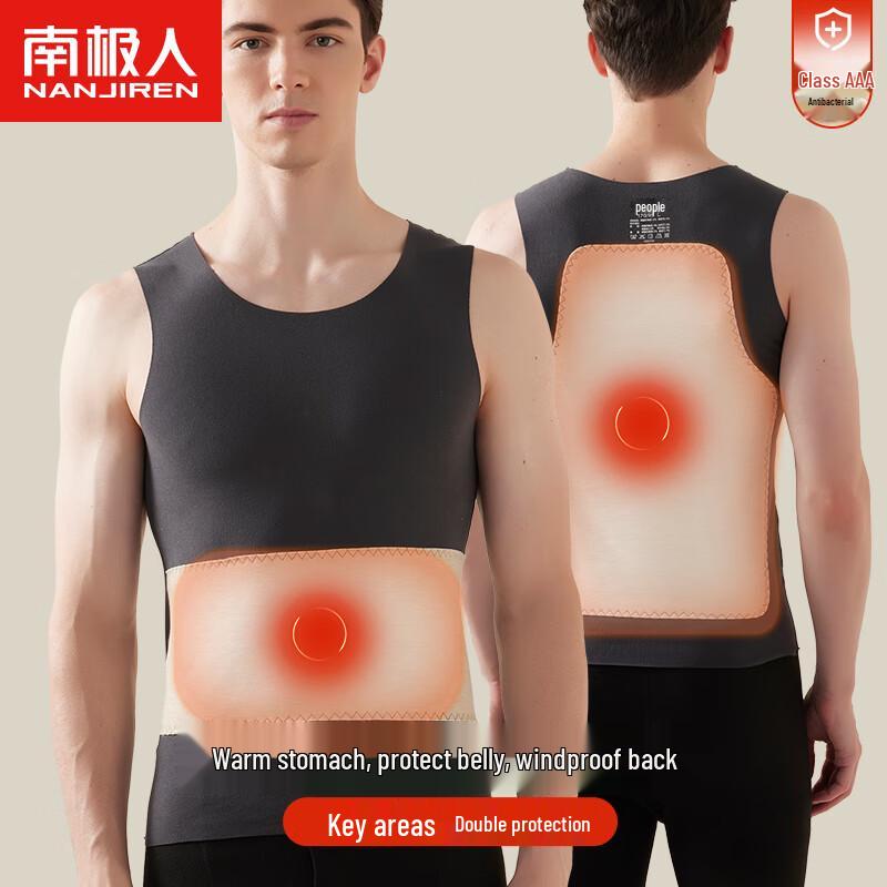 

Nanjiren Мужской плюшевый терможилет с круглым вырезом 2XL