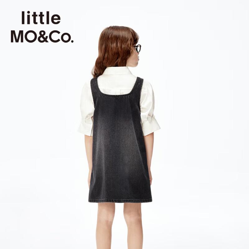 Little MO&Co. Girls' Sleeveless Denim Jumper Dress